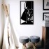 Decoratiune metalica de perete Krodesign KRO-1068, Darth Vader, lungime 55 cm, negru, grosime 1.5 mm [2]