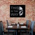 Decoratiune metalica de perete Krodesign KRO-1149 This is the Way, lungime 60 cm, negru, grosime 1.5 mm [3]