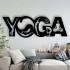 Decoratiune metalica de perete Krodesign YOGA KRO-1121, dimensiune 80 cm, negru, grosime 1.5 mm [2]