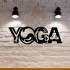 Decoratiune metalica de perete Krodesign YOGA KRO-1121, dimensiune 80 cm, negru, grosime 1.5 mm [3]