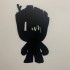 Decoratiune perete Krodesign Baby Groot, metal, negru, Inaltime 52 cm [4]