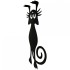 Decoratiune perete Krodesign Funny Cat, lungime 52 cm, negru [2]