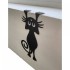 Decoratiune perete Krodesign Funny Cat, lungime 52 cm, negru [3]