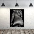 Decoratiune perete Krodesign KRO-1036 Women Shadow, lungime 80x64 cm, negru [3]