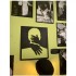 Decoratiune perete Krodesign Man Silhouette, lungime 50x43 cm, negru [4]