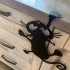 Decoratiune perete Krodesign Scared Cat, negru, 35 cm [3]
