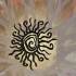 Decoratiune perete Krodesign Spiral Sun, diametru 53 cm, negru [3]