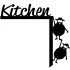 Decoratiune semn Kitchen Krodesign KRO-1099, dimensiune 30x30 cm, negru [3]