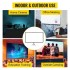 Ecran de proiectie cu trepied 110 inch, 4K Ultra HD, portabil, 16:9, Material anti-lumina, Ecran lavabil, Unghi de vizualizare 160 de grade [3]