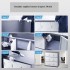 Fiset metalic cu 9 compartimente, Incuietori personalizate, Gri/Alb, 900x450x940 mm, max 245 kg [6]