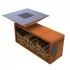 Gratar cu plita 10 mm si vatra de gatit Vivatechnix VMD-1293, 1050(H)975x975 mm, Otel Corten, Spatiu depozitare lemne [7]