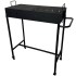 Gratar metalic pentru gradina, Vivatechnix Traditional, picioare detasabile, 80x40x95 cm [3]