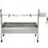 Gratar pe carbune cu capac, rotisor electric 40W, Vivatechnix Otel Inoxidabil, Roti blocabile, inaltime reglabila, 147 x 45 x 106 cm [3]