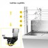Gratar pe carbune cu capac si rotisor electric 25W, Vivatechnix Inox, Roti blocabile, inaltime de gatit reglabila, cu deflector [6]