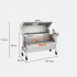 Gratar pe carbune cu capac si rotisor electric 50W, Vivatechnix Otel Inoxidabil, Termometru, Roti blocabile, inaltime reglabila  [6]