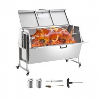 Gratar pe carbune cu capac si rotisor electric 60W, Otel Inoxidabil, Roti blocabile, Capacitate max 130 kg Gratar pe carbune cu capac si rotisor electric 60W, Otel Inoxidabil, Roti blocabile, Capacitate max 130 kg
