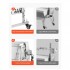 Gratar pe carbune cu capac si rotisor electric 60W, Otel Inoxidabil, Roti blocabile, Capacitate max 130 kg [5]