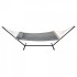 Hamac cu suport otel si perna, Vivatechnix, matlasat, pentru 2 persoane, max 217 kg, 3760 x 987 x 1050 mm, Gri [4]