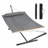 Hamac cu suport otel si perna, Vivatechnix, matlasat, pentru 2 persoane, max 217 kg, 3760 x 987 x 1050 mm, Gri [6]