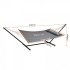 Hamac cu suport otel si perna, Vivatechnix, matlasat, pentru 2 persoane, max 217 kg, 3760 x 987 x 1050 mm, Gri [7]