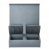 Hranitoare cu 2 usi pentru max 8 porci, 75 l, Otel galvanizat, 600 x 500 x 840 mm [2]