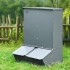 Hranitoare cu 2 usi pentru max 8 porci, 75 l, Otel galvanizat, 600 x 500 x 840 mm [4]