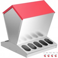 Hranitoare pentru pasari cu 10 posturi, Vivatechnix Otel galvanizat, 29.8x29.8x40 cm, Capacitate 11.3 kg, 4 x alimentatoare apa Hranitoare pentru pasari cu 10 posturi, Vivatechnix Otel galvanizat, 29.8x29.8x40 cm, Capacitate 11.3 kg, 4 x alimentatoare apa