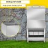 Hranitoare pentru pasari, Vivatechnix Otel galvanizat, 21x16x33 cm, Capacitate 5.2 kg, 4 x alimentatoare apa [8]