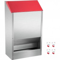 Hranitoare pentru pasari, Vivatechnix Otel galvanizat, 35x21x45 cm, Capacitate 13.6 kg, 4 x alimentatoare apa Hranitoare pentru pasari, Vivatechnix Otel galvanizat, 35x21x45 cm, Capacitate 13.6 kg, 4 x alimentatoare apa