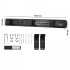 Incalzitor cu infrarosu de perete 333-3000W,  Telecomanda, 9 trepte, Temporizator, IP65, Aluminiu, 1020x100x60 mm [5]