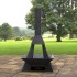 Incalzitor de terasa/gradina, Pyramid Rocket KRO-1073, Otel, Negru, 1580x800 mm, grosime 3 mm [5]