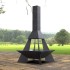 Incalzitor de terasa/gradina, Pyramid Rocket KRO-1073, Otel, Negru, 1580x800 mm, grosime 3 mm [6]