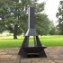 Incalzitor de terasa/gradina, Pyramid Rocket KRO-1073, Otel, Negru, 1580x800 mm, grosime 3 mm [7]
