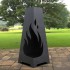 Incalzitor pentru terasa/gradina, Fire Pyramid KRO-1078, Otel, Negru, 1200x500 mm, grosime 3 mm [2]