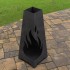 Incalzitor pentru terasa/gradina, Fire Pyramid KRO-1078, Otel, Negru, 1200x500 mm, grosime 3 mm [5]