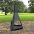 Incalzitor pentru terasa/gradina, Hexagon Fire Pit KRO-1075, Otel, Negru, 1158x725 mm, grosime 3 mm [3]