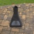 Incalzitor pentru terasa/gradina, Hexagon Fire Pit KRO-1075, Otel, Negru, 1158x725 mm, grosime 3 mm [4]