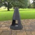 Incalzitor pentru terasa/gradina, Pyramid Hexagon Double KRO-1079, Otel, Negru, 1200x700x813 mm, grosime 3 mm [2]