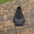 Incalzitor pentru terasa/gradina, Pyramid Hexagon Double KRO-1079, Otel, Negru, 1200x700x813 mm, grosime 3 mm [5]