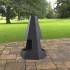 Incalzitor pentru terasa/gradina, Pyramid Hexagon Double KRO-1079, Otel, Negru, 1200x700x813 mm, grosime 3 mm [6]