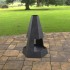 Incalzitor pentru terasa/gradina, Pyramid Hexagon Double KRO-1079, Otel, Negru, 1200x700x813 mm, grosime 3 mm [7]