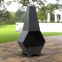 Incalzitor pentru terasa/gradina, Pyramid Hexagon II KRO-1076, Otel, Negru, 1200x605x406 mm, grosime 3 mm [2]