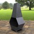 Incalzitor pentru terasa/gradina, Pyramid Hexagon II KRO-1076, Otel, Negru, 1200x605x406 mm, grosime 3 mm [5]