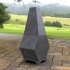 Incalzitor pentru terasa/gradina, Pyramid Hexagon II KRO-1076, Otel, Negru, 1200x605x406 mm, grosime 3 mm [6]