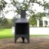 Incalzitor pentru terasa/gradina, Pyramid Stove KRO-1080, Otel, Negru, 1200x500x500 mm, grosime 3 mm [2]