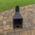 Incalzitor pentru terasa/gradina, Pyramid Stove KRO-1080, Otel, Negru, 1200x500x500 mm, grosime 3 mm [3]