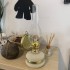 Lampa cu gaz lampant Vivatechnix Classic TR-1002A, rezervor sticla cu catifea, oglinda metal, Bej [5]
