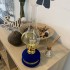Lampa cu gaz lampant Vivatechnix Classic TR-1002Blue, rezervor sticla cu catifea, oglinda metal, Albastru [5]