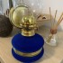 Lampa cu gaz lampant Vivatechnix Classic TR-1002Blue, rezervor sticla cu catifea, oglinda metal, Albastru [6]