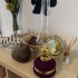 Lampa cu gaz lampant Vivatechnix Classic TR-1002M, rezervor sticla cu catifea, oglinda metal, Mov [4]